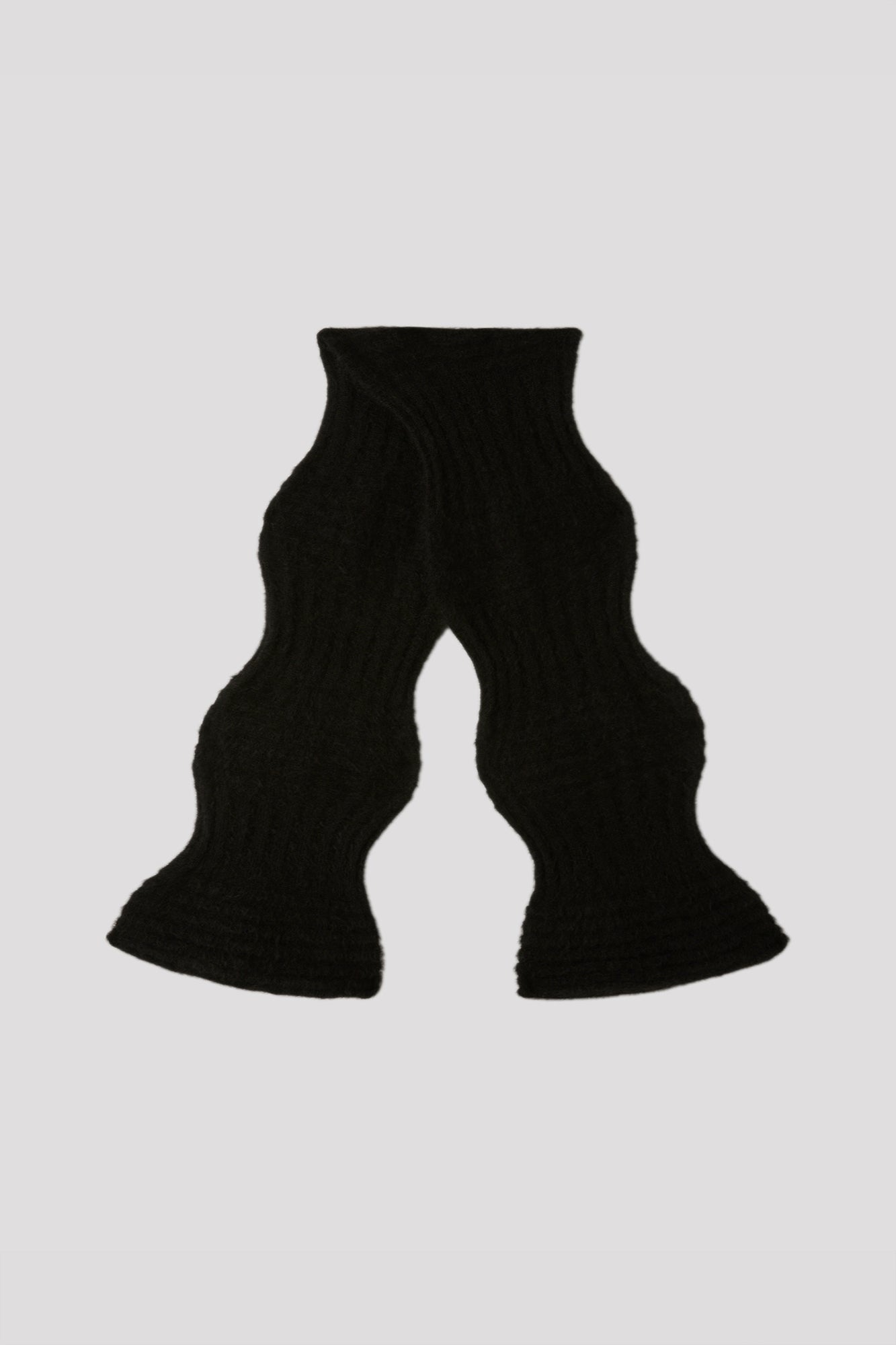 MOHAIR GARTER RIB SCARF