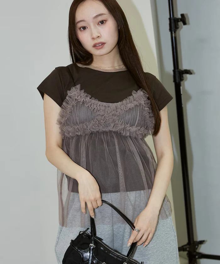 Tulle Bustier T-shirt Set Limited Edition