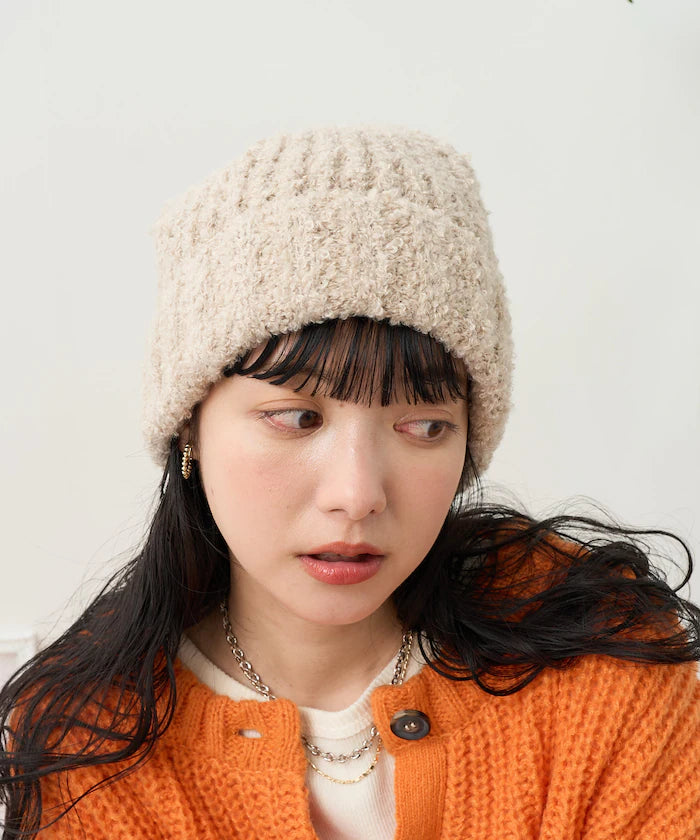 Boucle Knit Cap