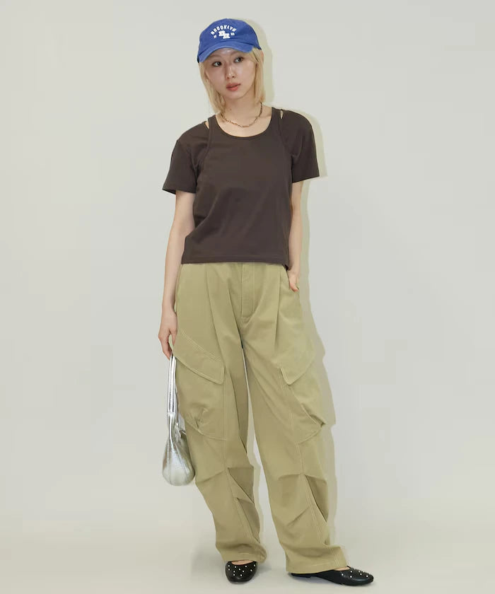 <Set Item> Tank Top Layered T-Shirt Limited Edition