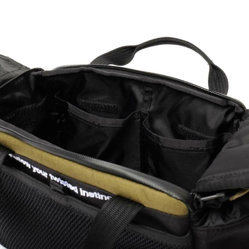 AS2OV x Backwards Limited CORDURA FINE TEX SHOULDERBAG BLACK