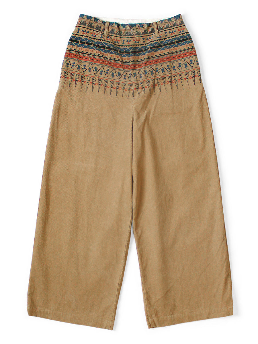 14W Corduroy Tapered Baggy Pants (Town Class...