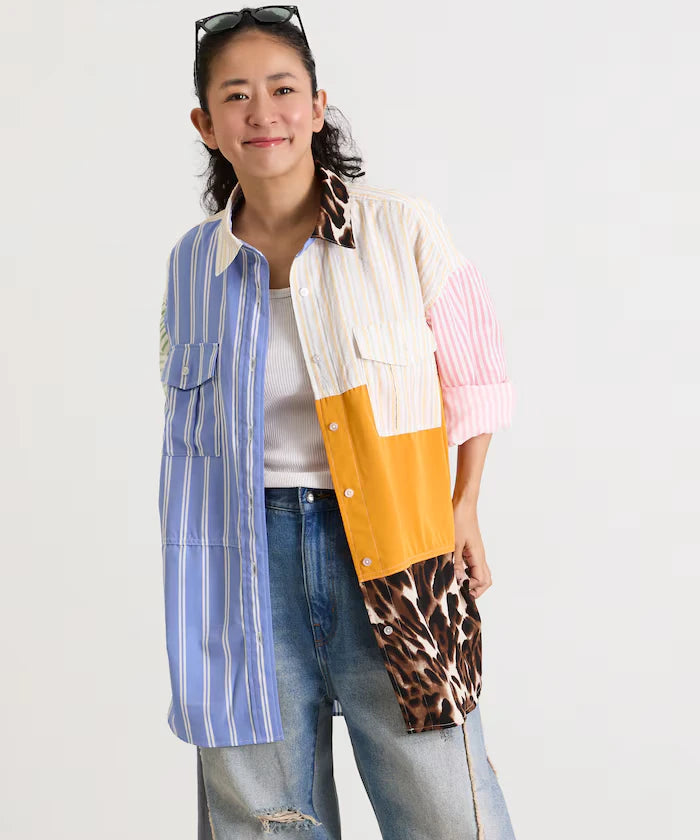 Patchwork Big Shirt