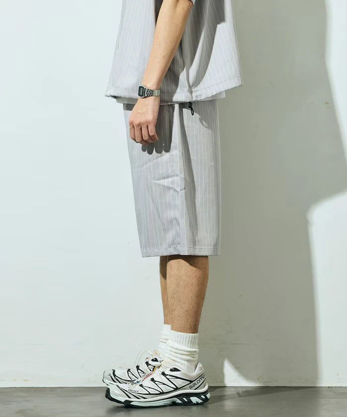 Stripe Easy Wide Shorts / Compatible with Setup