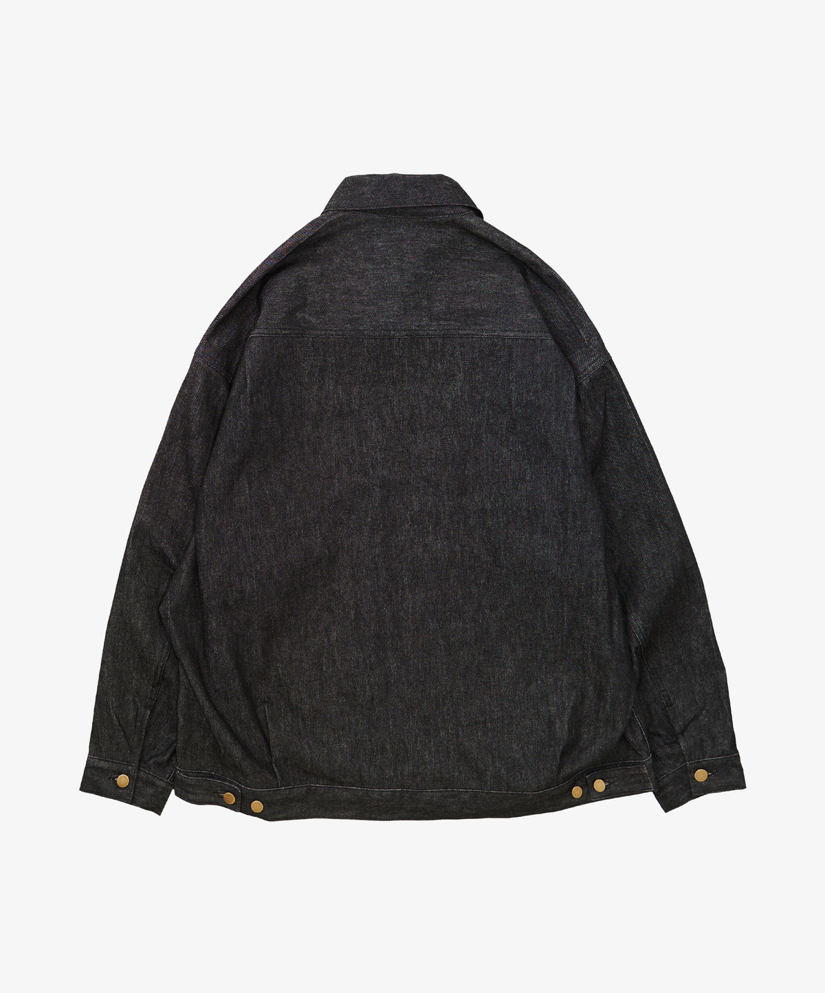 trucker jacket black denim one wash
