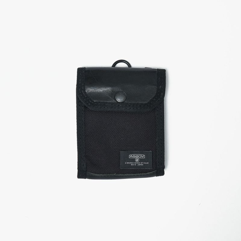 EXCLUSIVE BALLISTIC NYLON COMPACT WALLET/BLACK