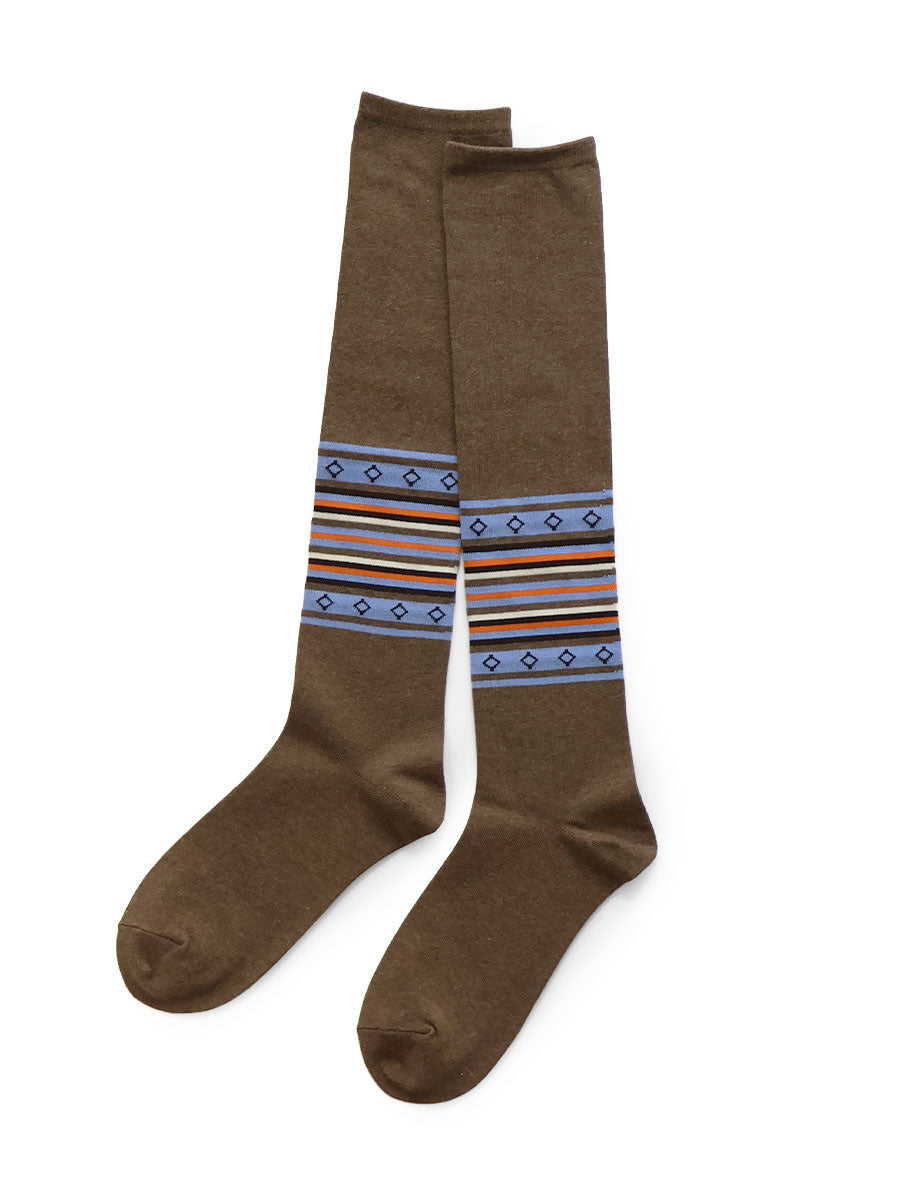 144 Pieces Gypsy Border High Socks