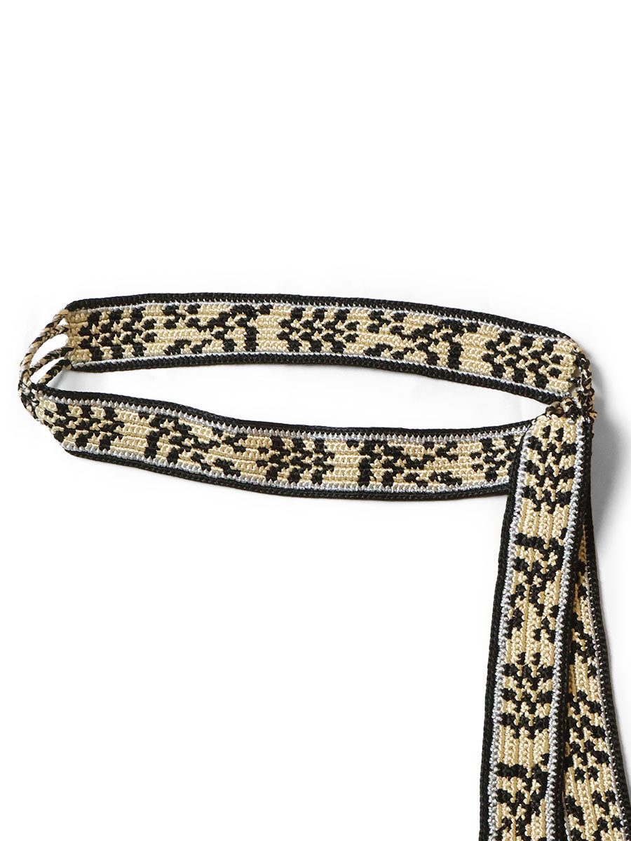 Macrame Maxi Belt (Chippewa Basket River Pattern)