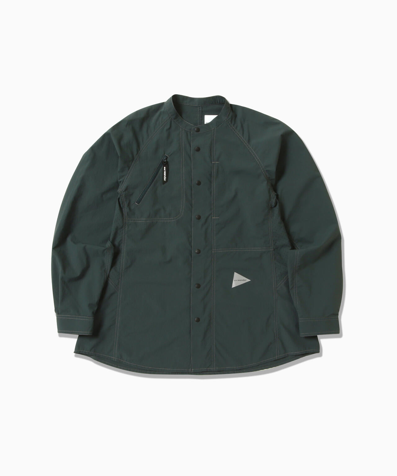 stretch rip band collar shirt