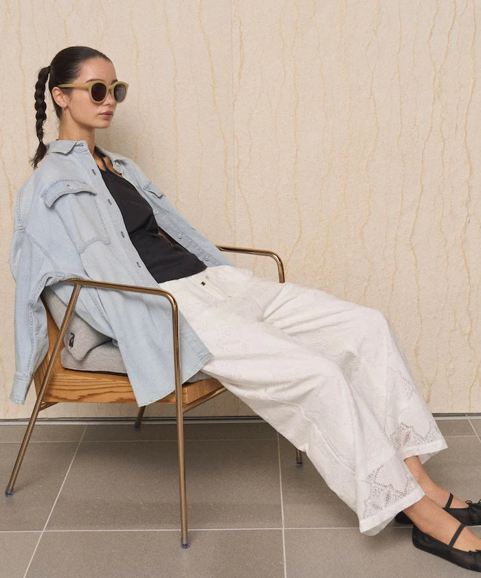Panel Lace Easy Pants / Compatible with Setup - February 12, 12:00 Release