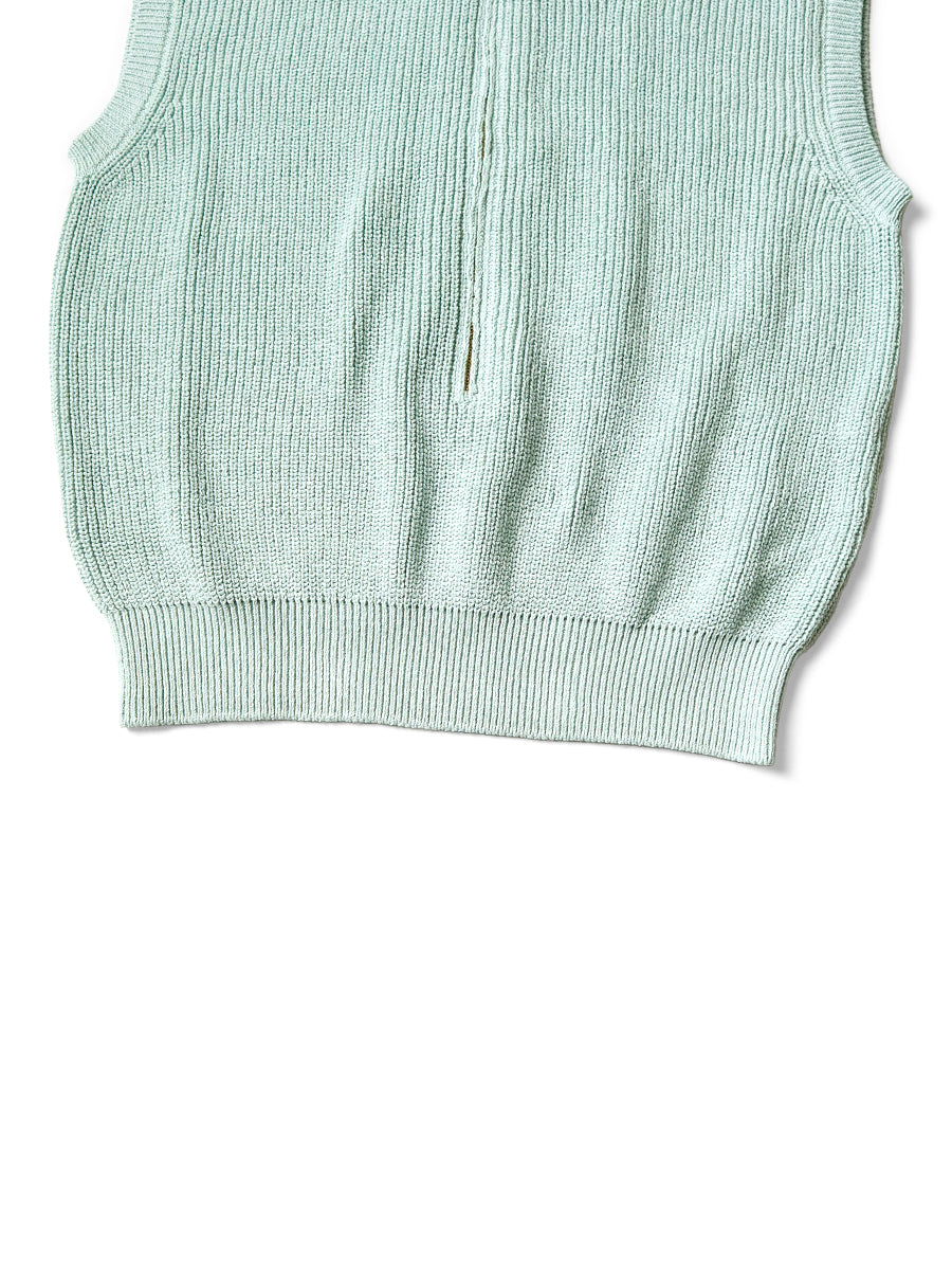 5G Cable Knit Half-Zip Vest