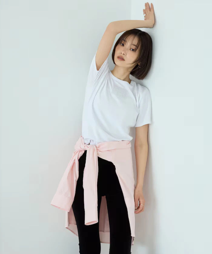 Lace Applique Cotton Modal T-Shirt