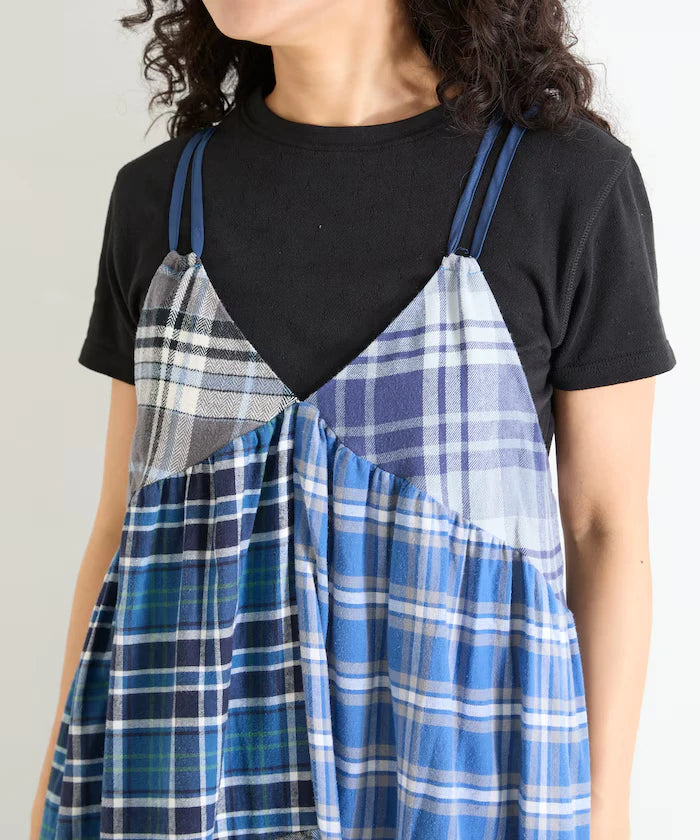 Vintage Remake Check Cami Dress