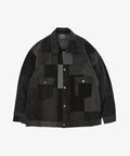 trucker jacket black denim three