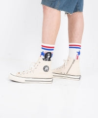 Side Zip High Cut Sneakers