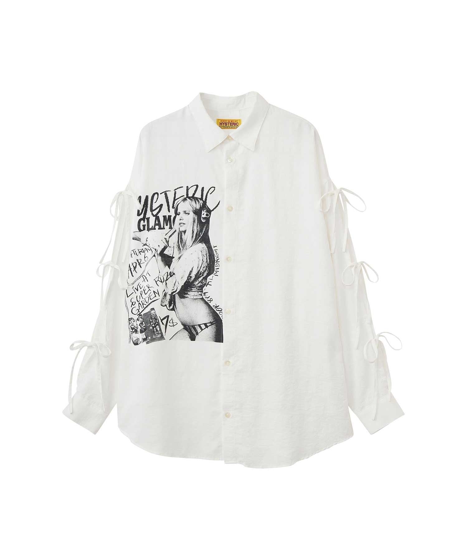 Hysteric Typical Girls Slit Ribbon Shirt