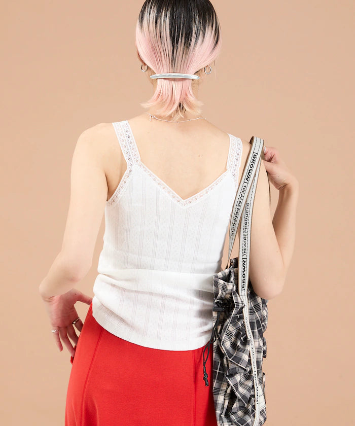 Eyelet Lace V-Neck Camisole