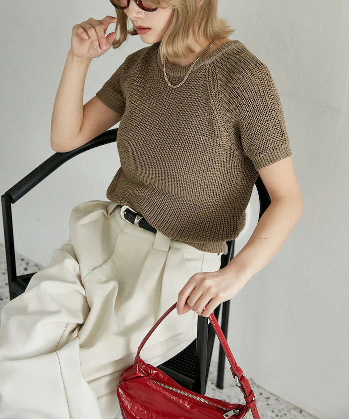 Compact Summer Knit with Purl Stitch - Limited Expansion