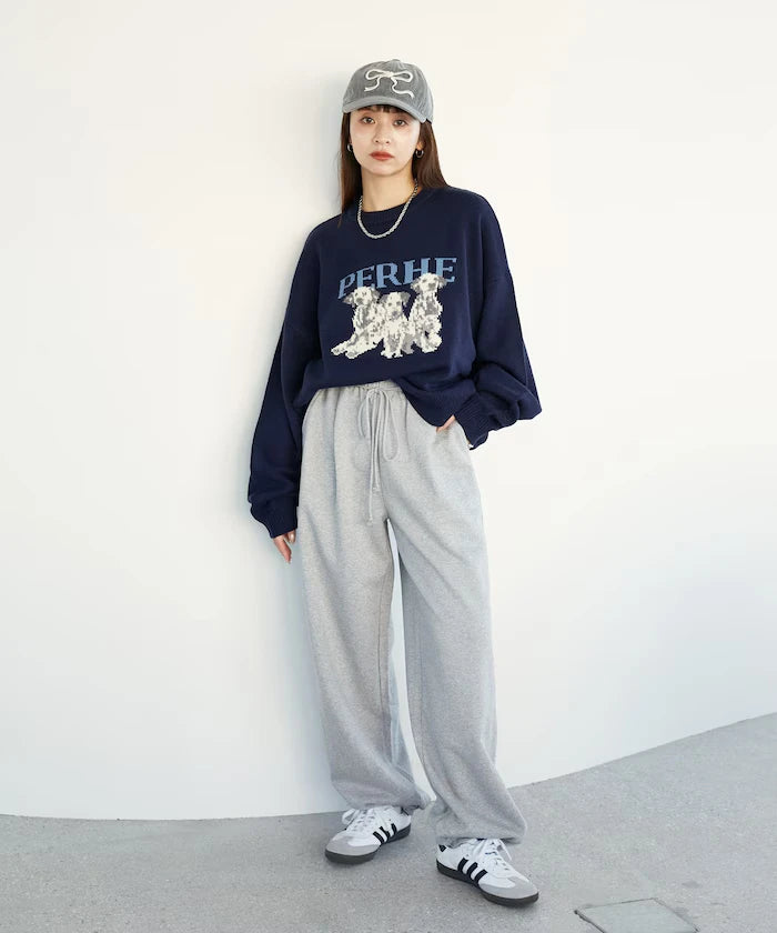 Dalmatian Dog Design Jacquard Knit Limited Edition