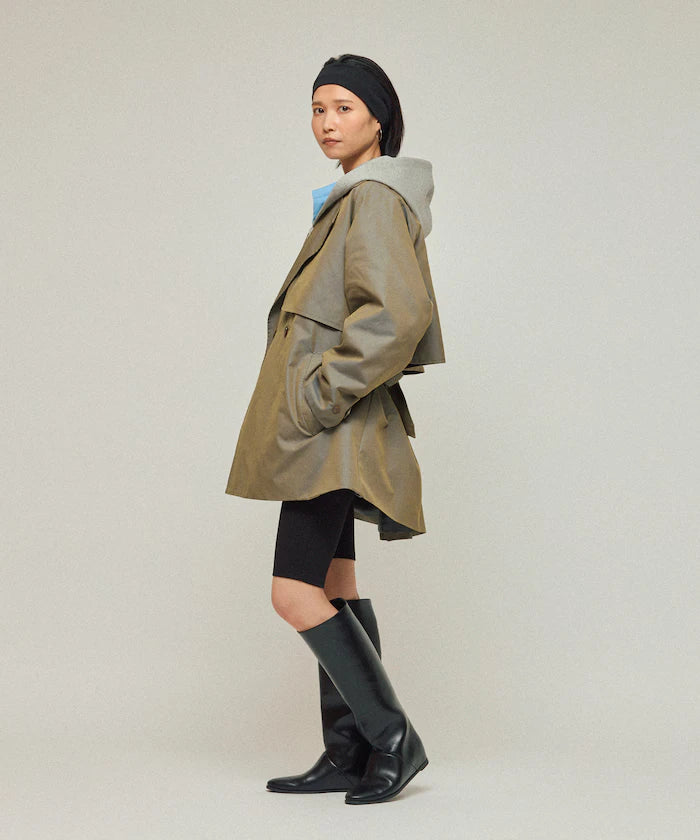 T/C Chambray Short Trench Coat
