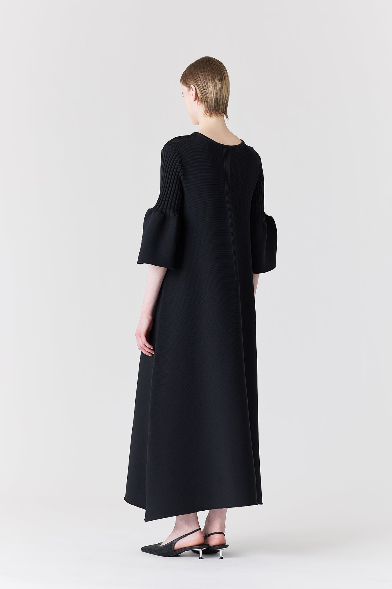 POTTERY SHORT BELL SLEEVE FLARE DRESS