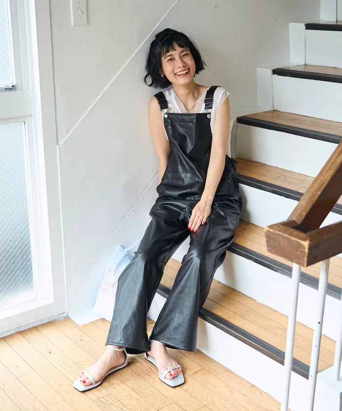Leatherette Overalls