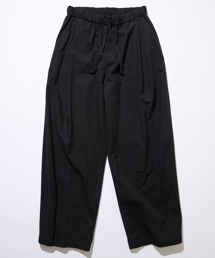 Wide Silhouette Linen Mix Tuck Easy Pants [Limited Edition]