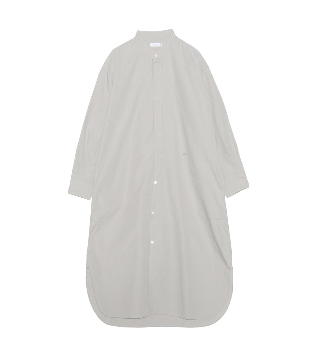 Band Collar Wind Shirt Dress