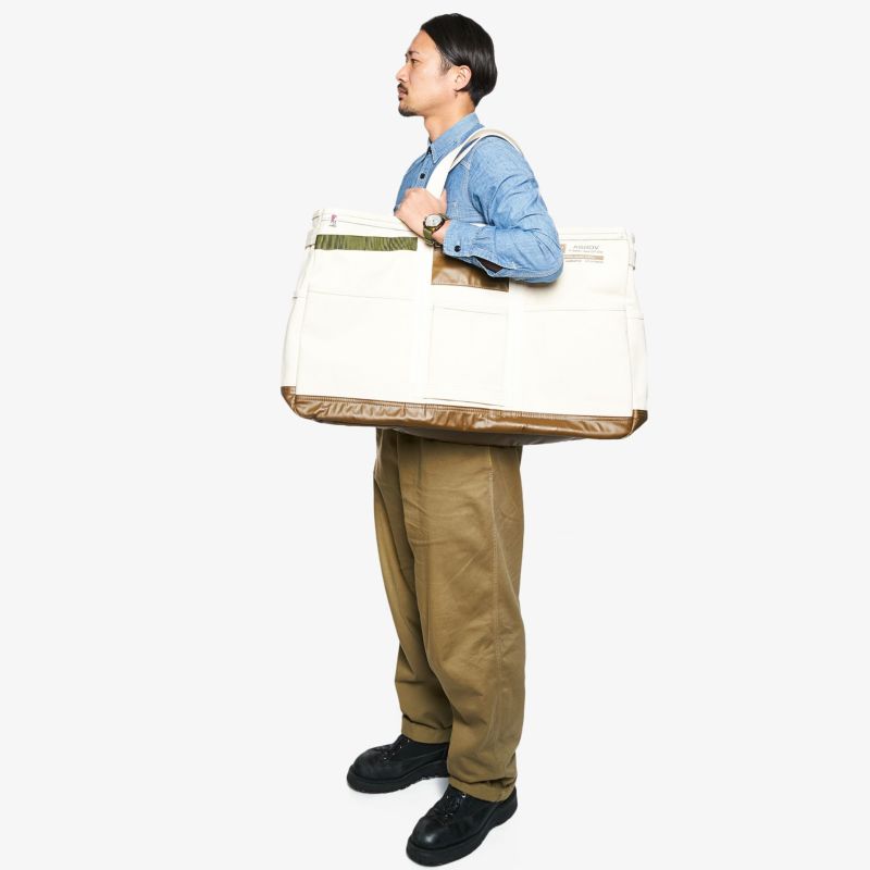 ALBERTON CANVAS TOTE sizeL/WINE