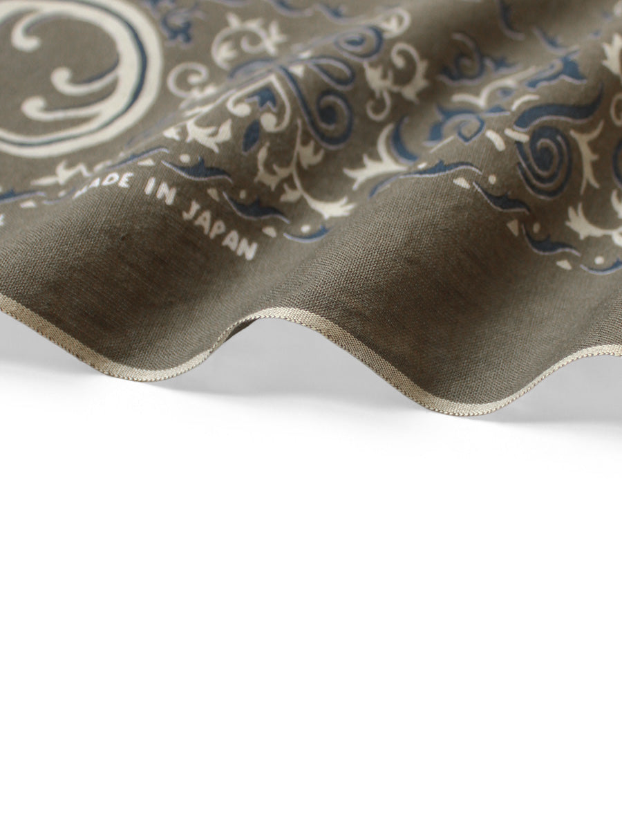 fastcolor selvedge bandana (ANTLER NAJA) 15x15