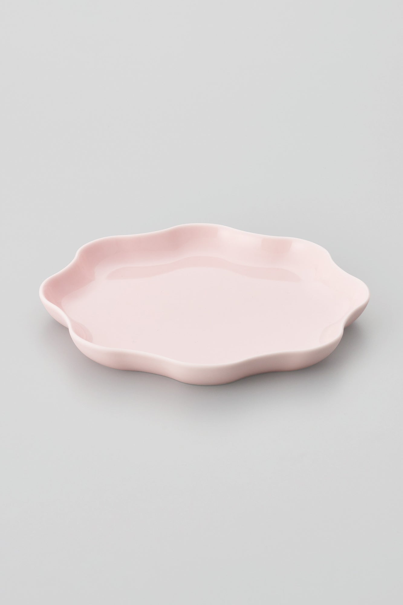 PORCELAIN POTTERY PLATE MEDIUM - EGGSHELL PINK