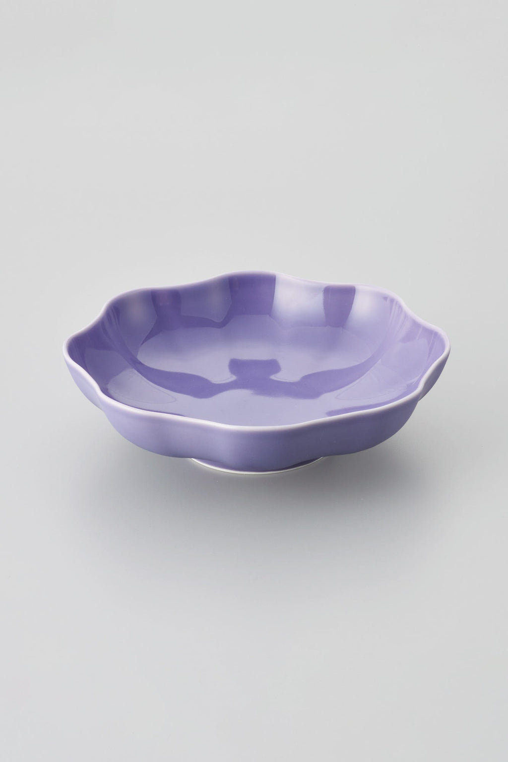PORCELAIN POTTERY BOWL LARGE - LAVENDER FROST