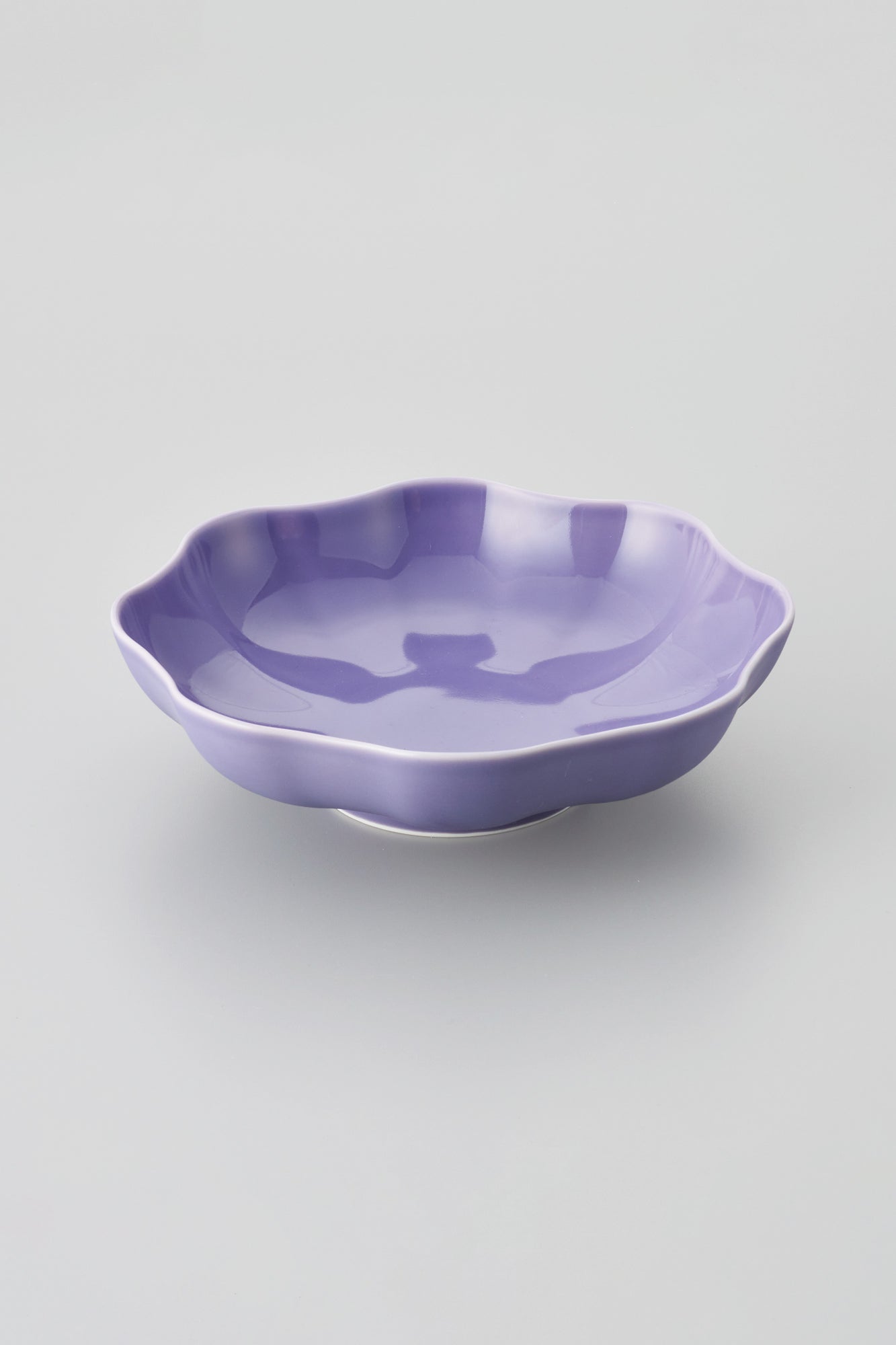 PORCELAIN POTTERY BOWL LARGE - LAVENDER FROST