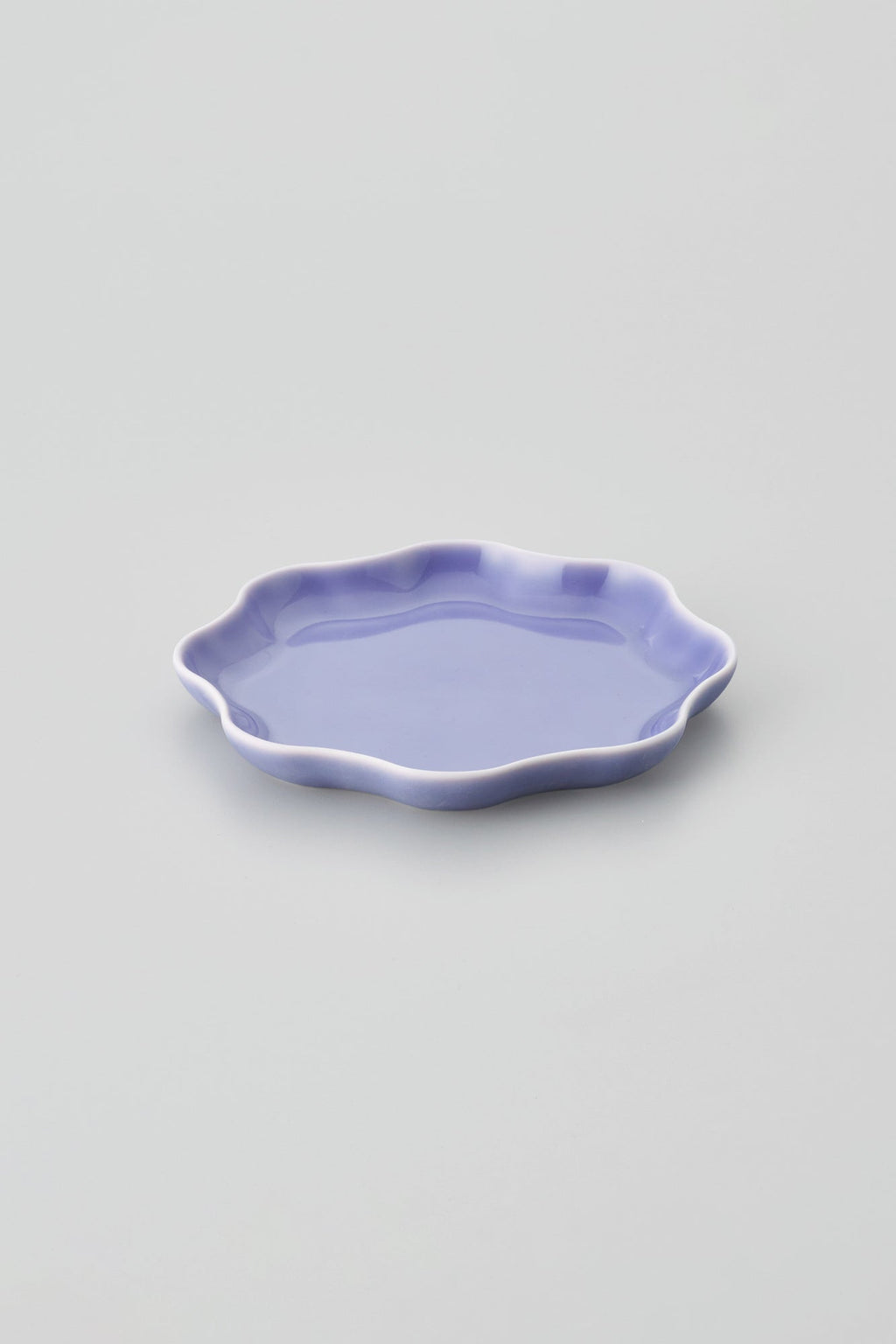 PORCELAIN POTTERY PLATE SMALL - LAVENDER FROST