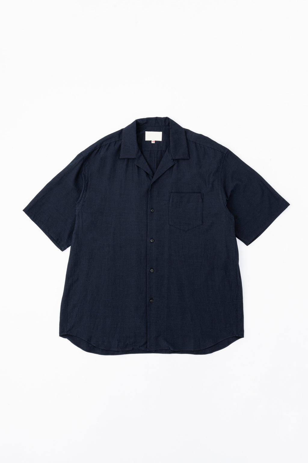 OPEN COLLAR SHIRT - NAVY