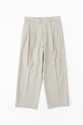 DOUBLE PLEATED TROUSERS - BEIGE