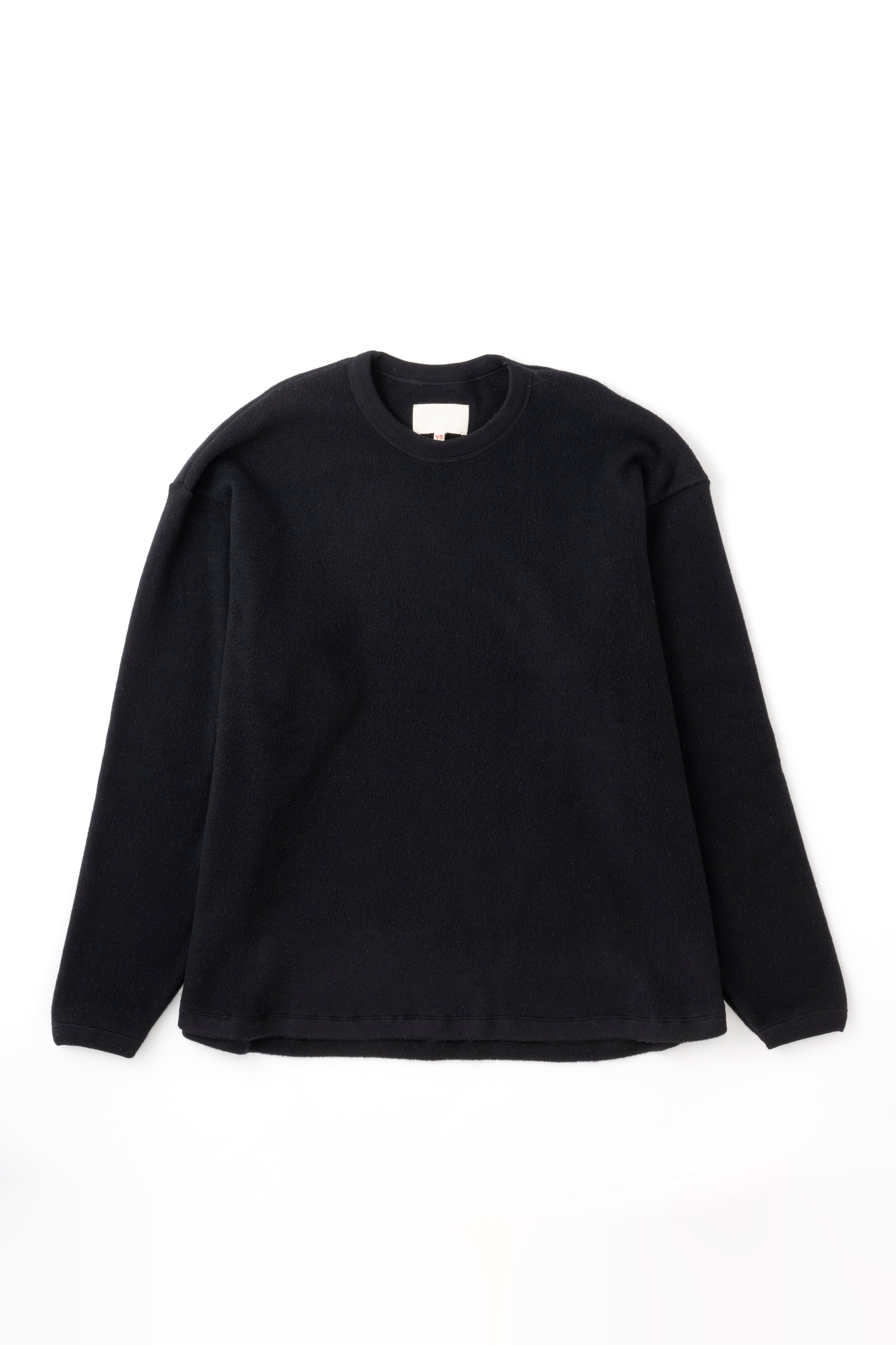 CREW NECK PULLOVER - BLACK