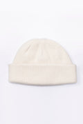 CASHMERE KNIT BIG WATCH CAP - ECRU