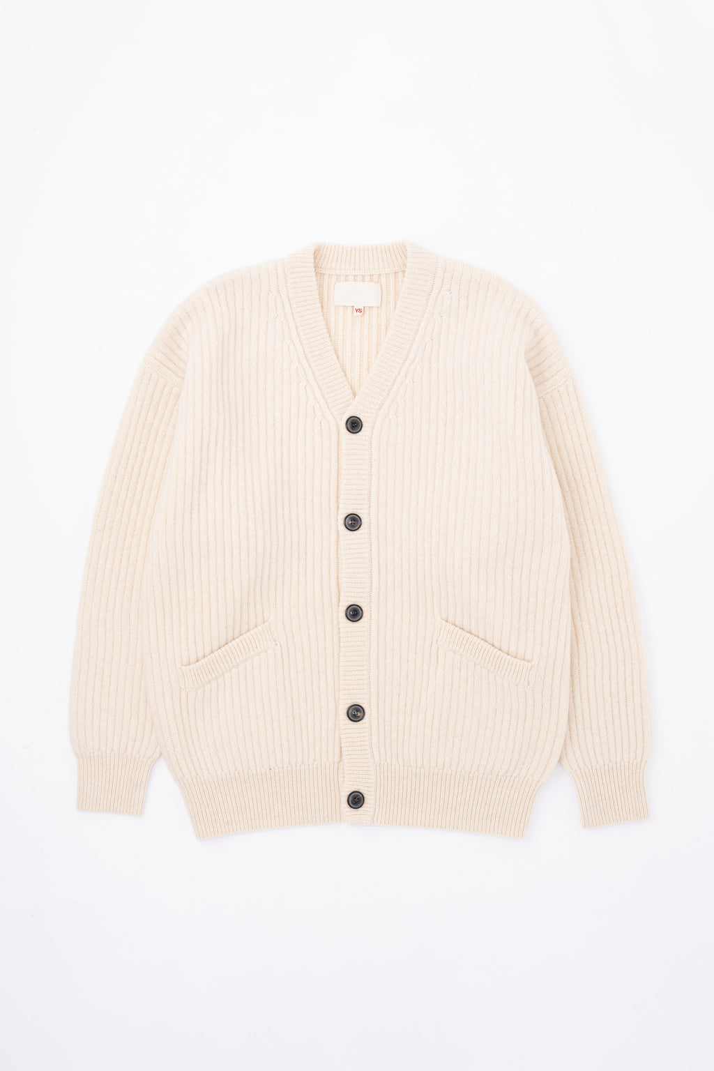 YAK KNIT CARDIGAN - WHITE