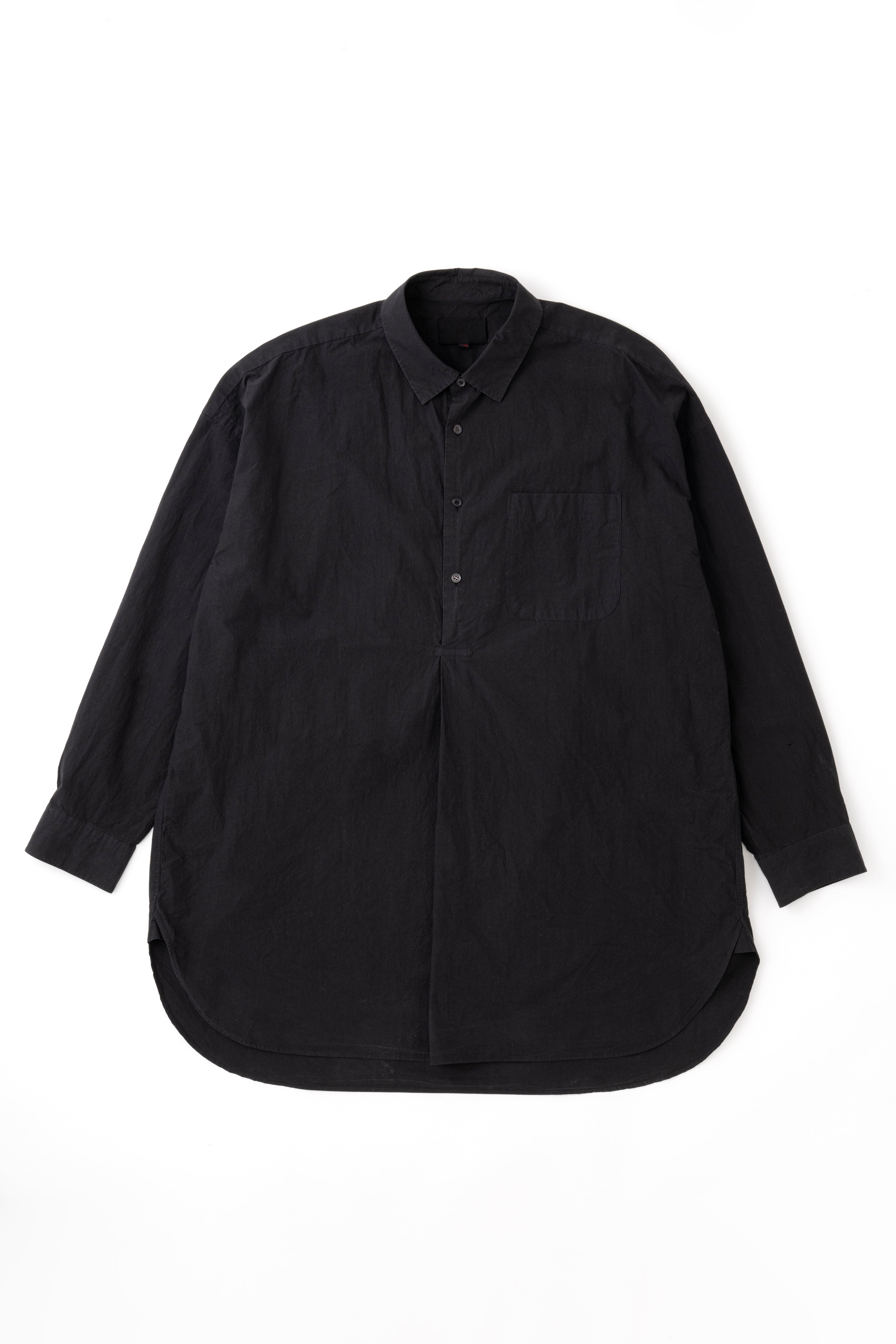 REGULAR COLLAR SHIRT - BLACK