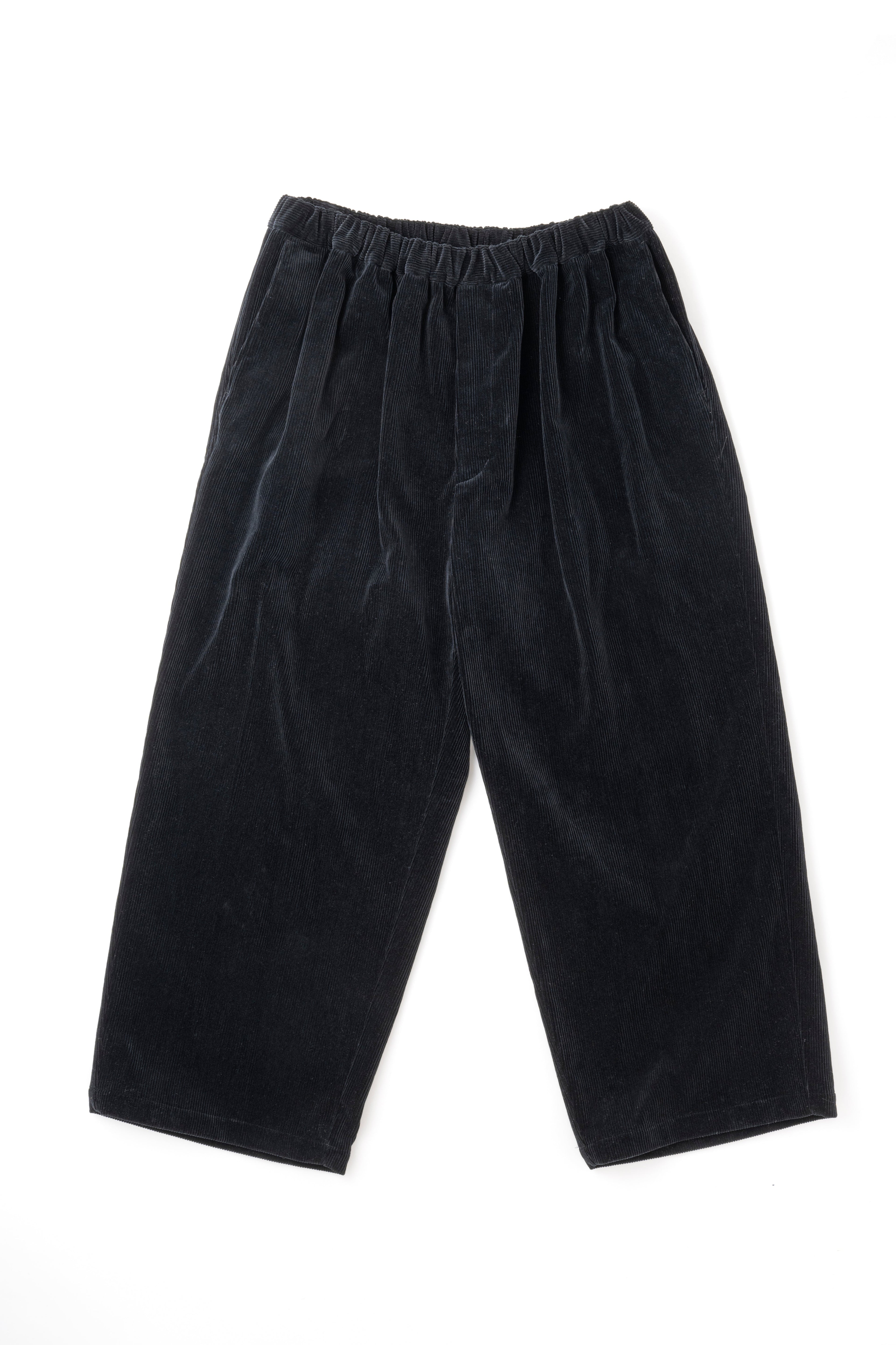 WIDE EASY PANTS - BLACK