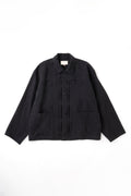 PLEATS JACKET - BLACK