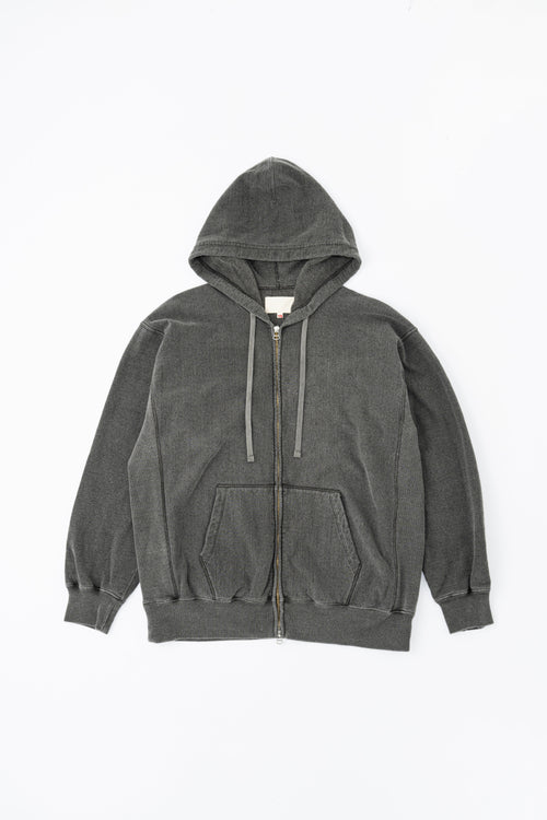 ATHLETIC HOODIE (NATURAL GARMENT DYE) - INDIGO