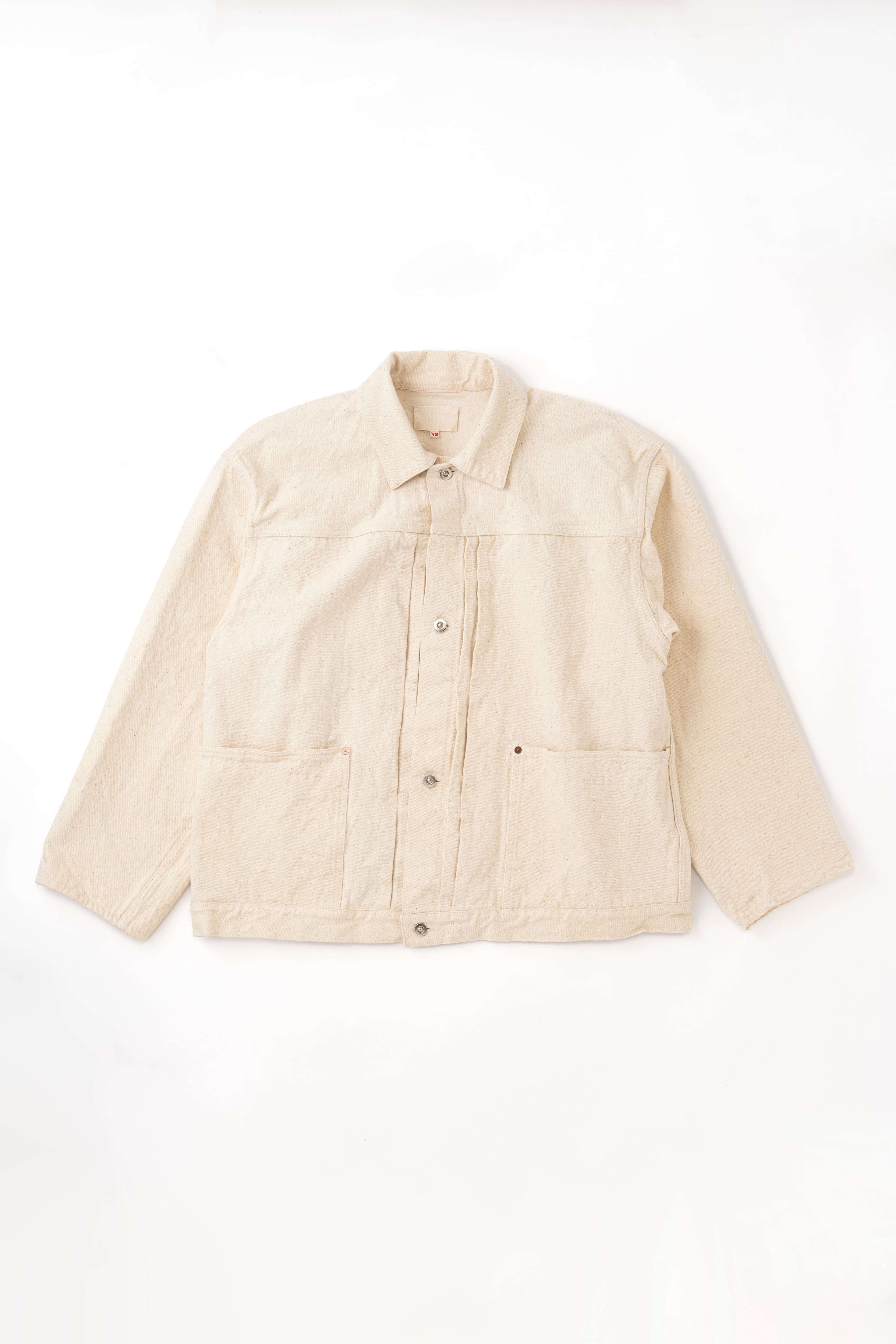 PLEATS JACKET - ECRU
