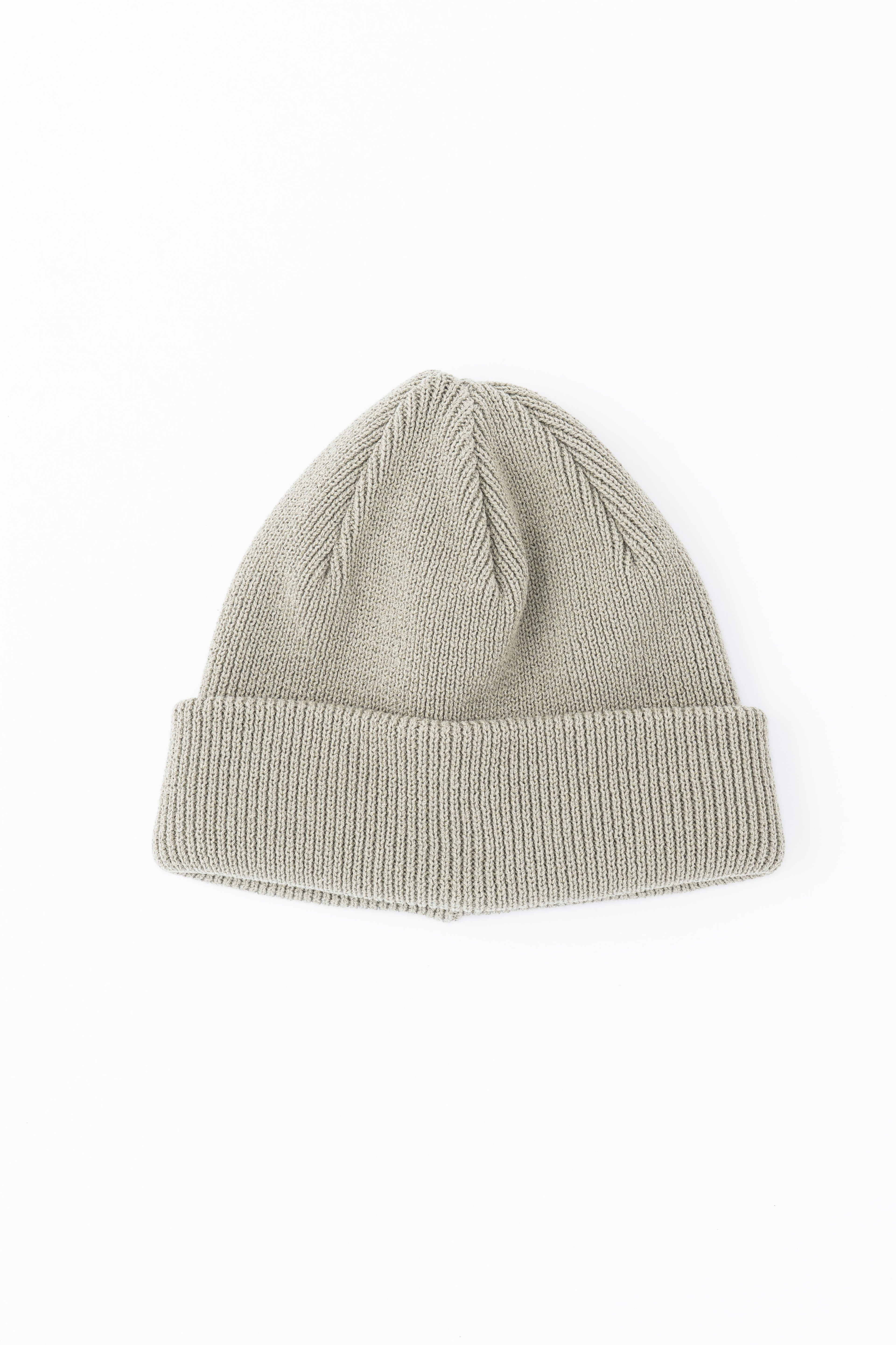KNIT BIG WATCH CAP - BEIGE