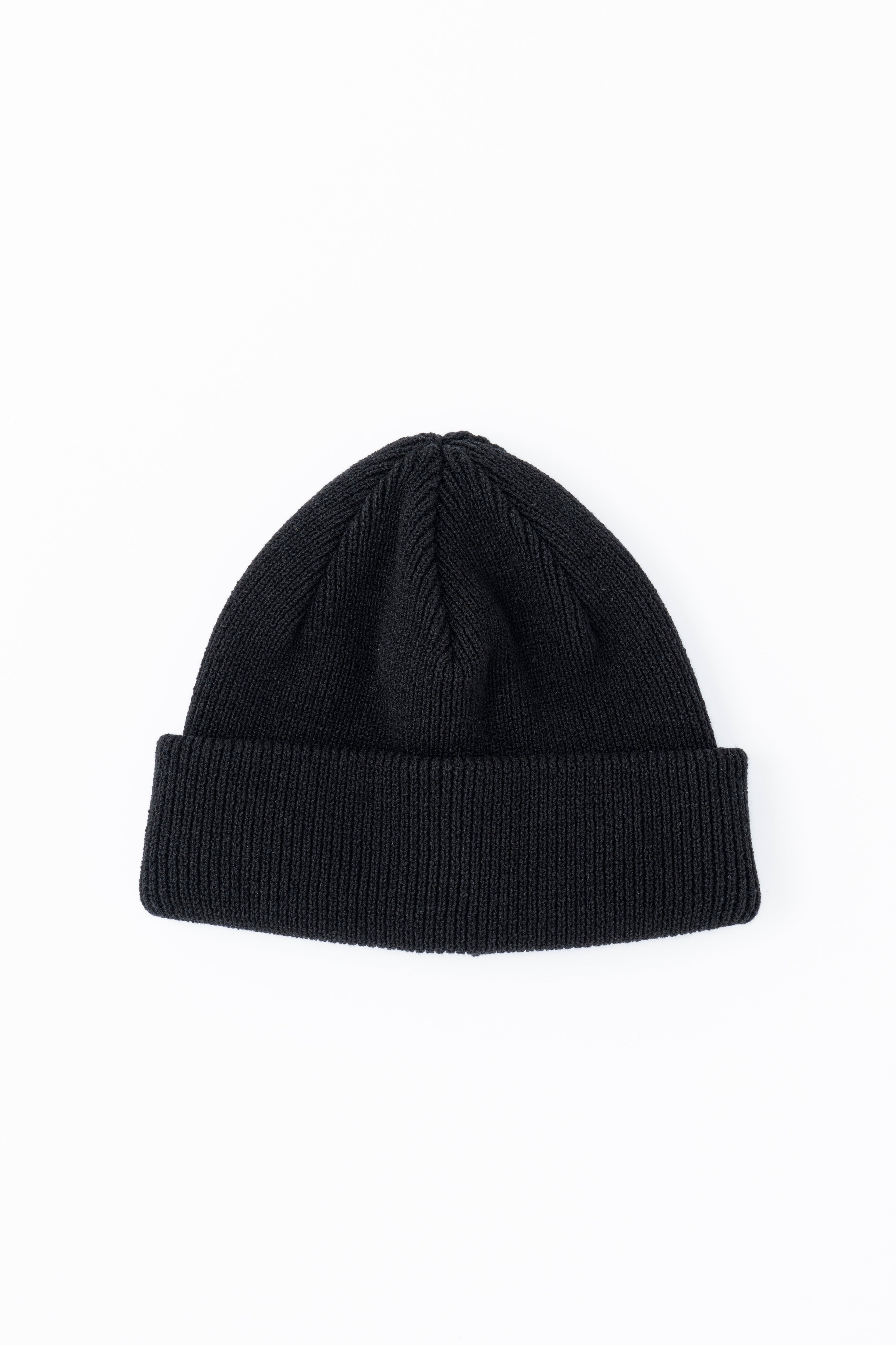 KNIT BIG WATCH CAP - BLACK