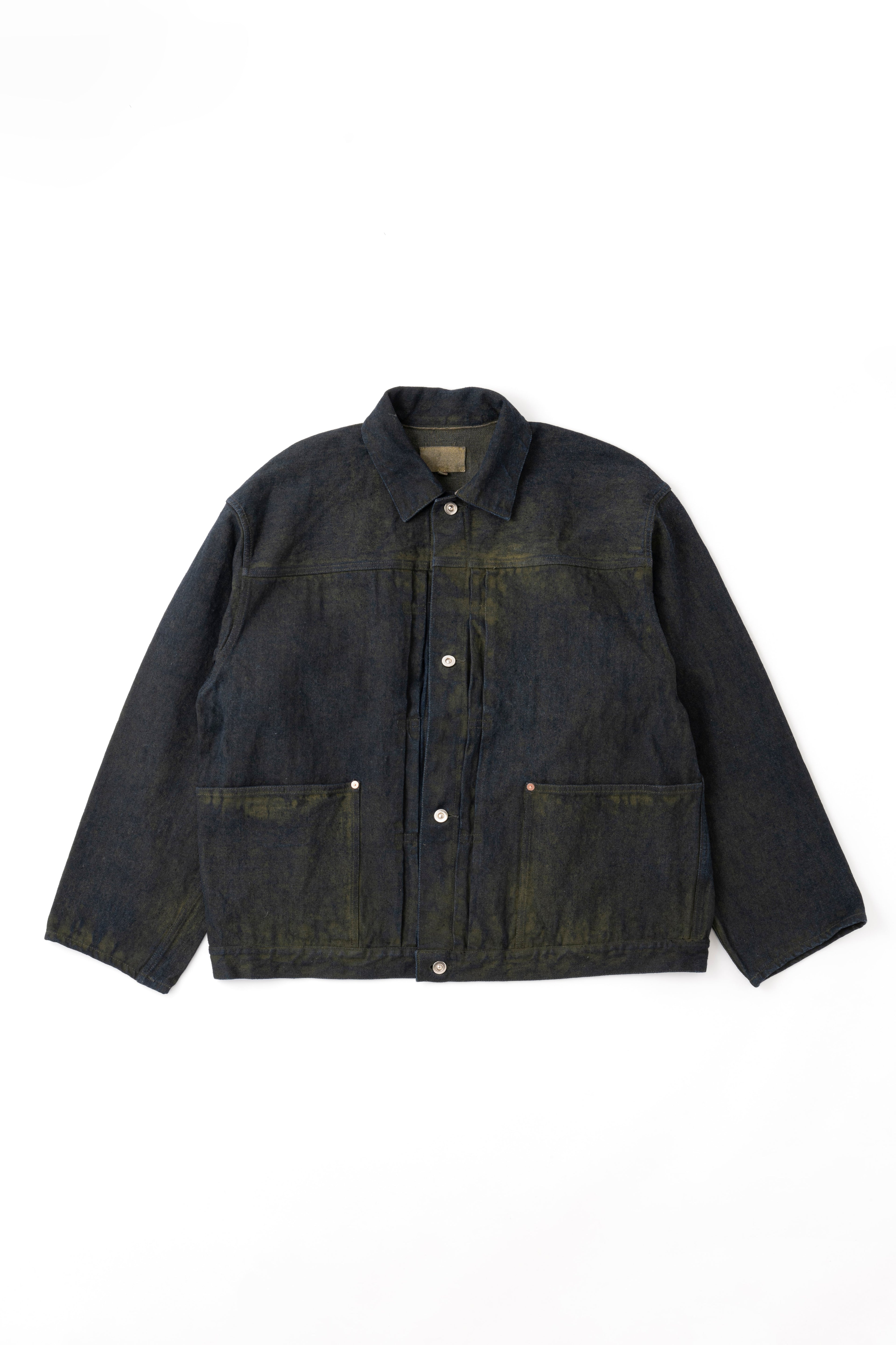 PLEATS JACKET - YELLOW OCHRE