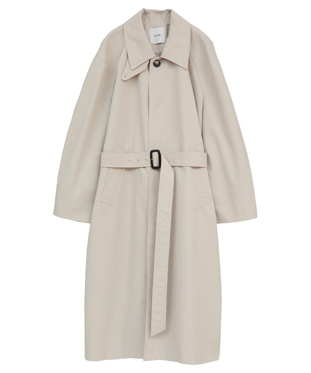 BULKY LINE STAIN COAT - BEIGE