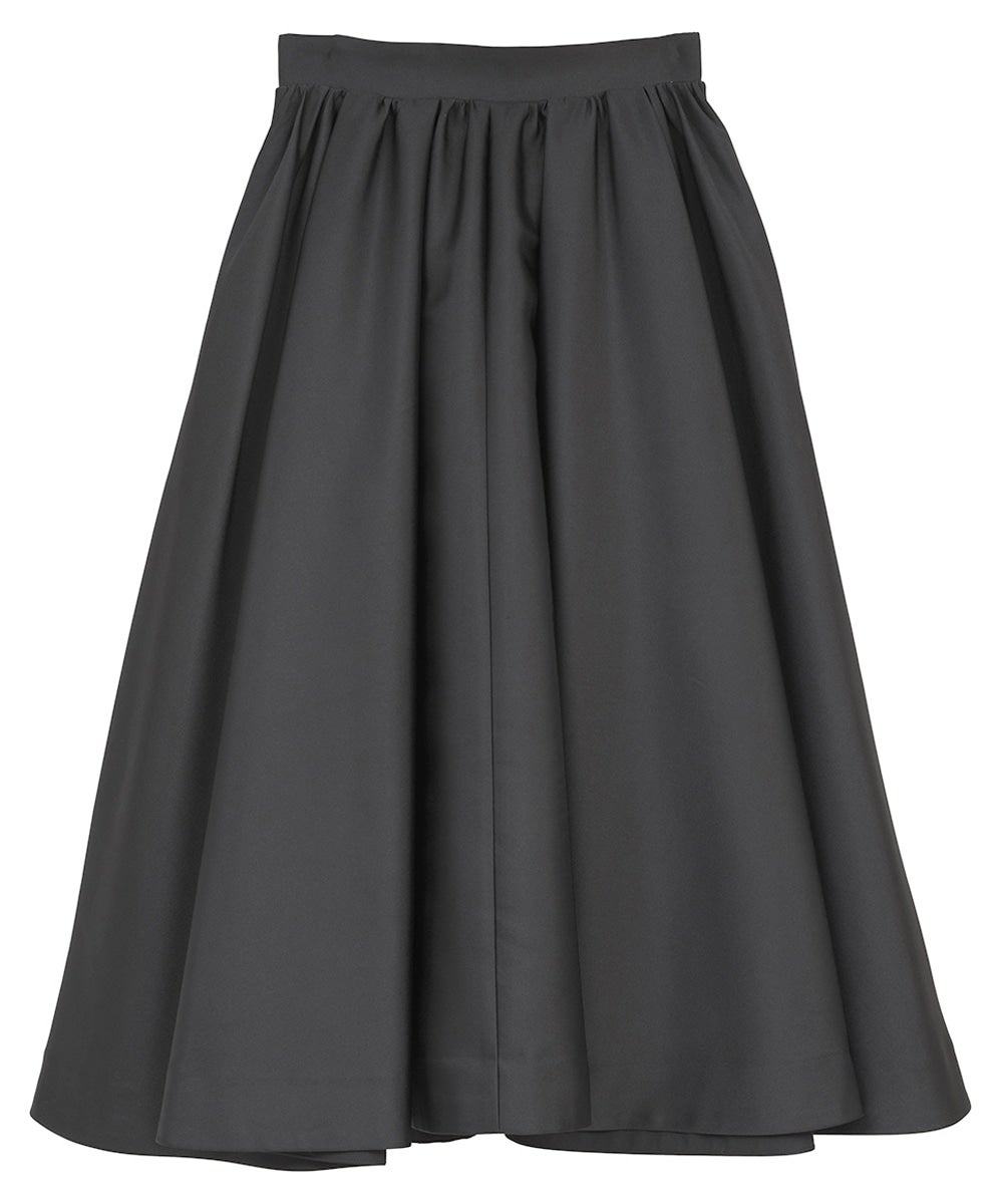 VOLUME FLARE SKIRT - BLACK