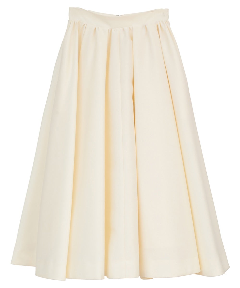 VOLUME FLARE SKIRT - IVORY